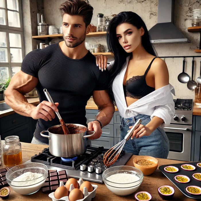 🥭🍫 Tort de Ciocolată cu Cremă de Fructul Pasiunii 🍫🥭