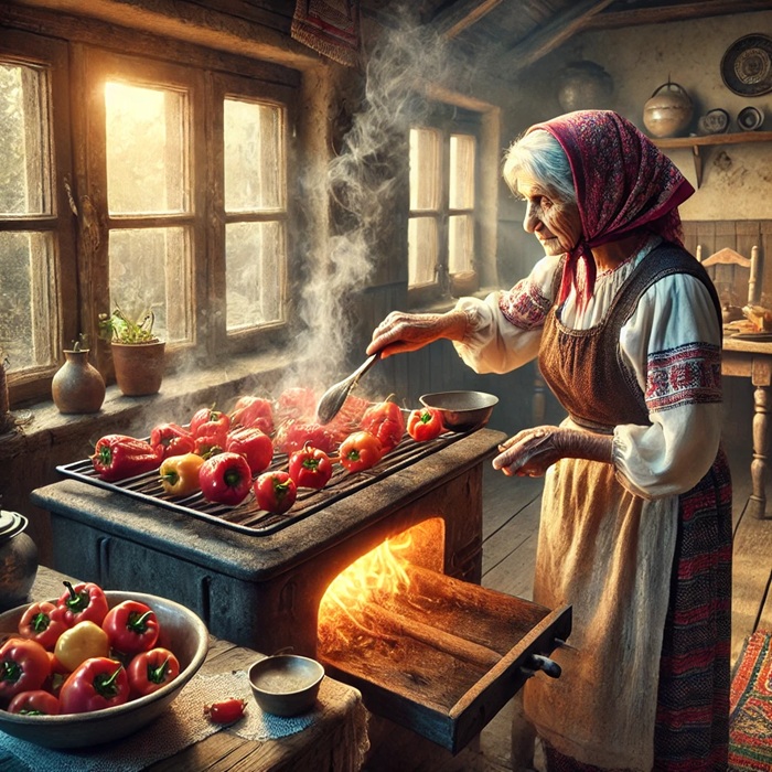 🔥 Salată de ardei copți – Rețetă tradițională și simplă! 🫑