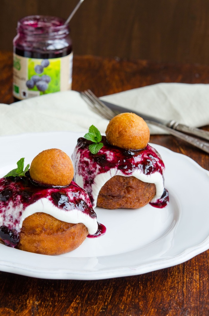 🍩 Papanași cu smântână și dulceață